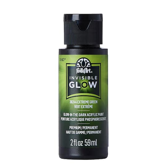 12 Pack: FolkArt&#xAE; Invisible Glow in the Dark Acrylic Paint